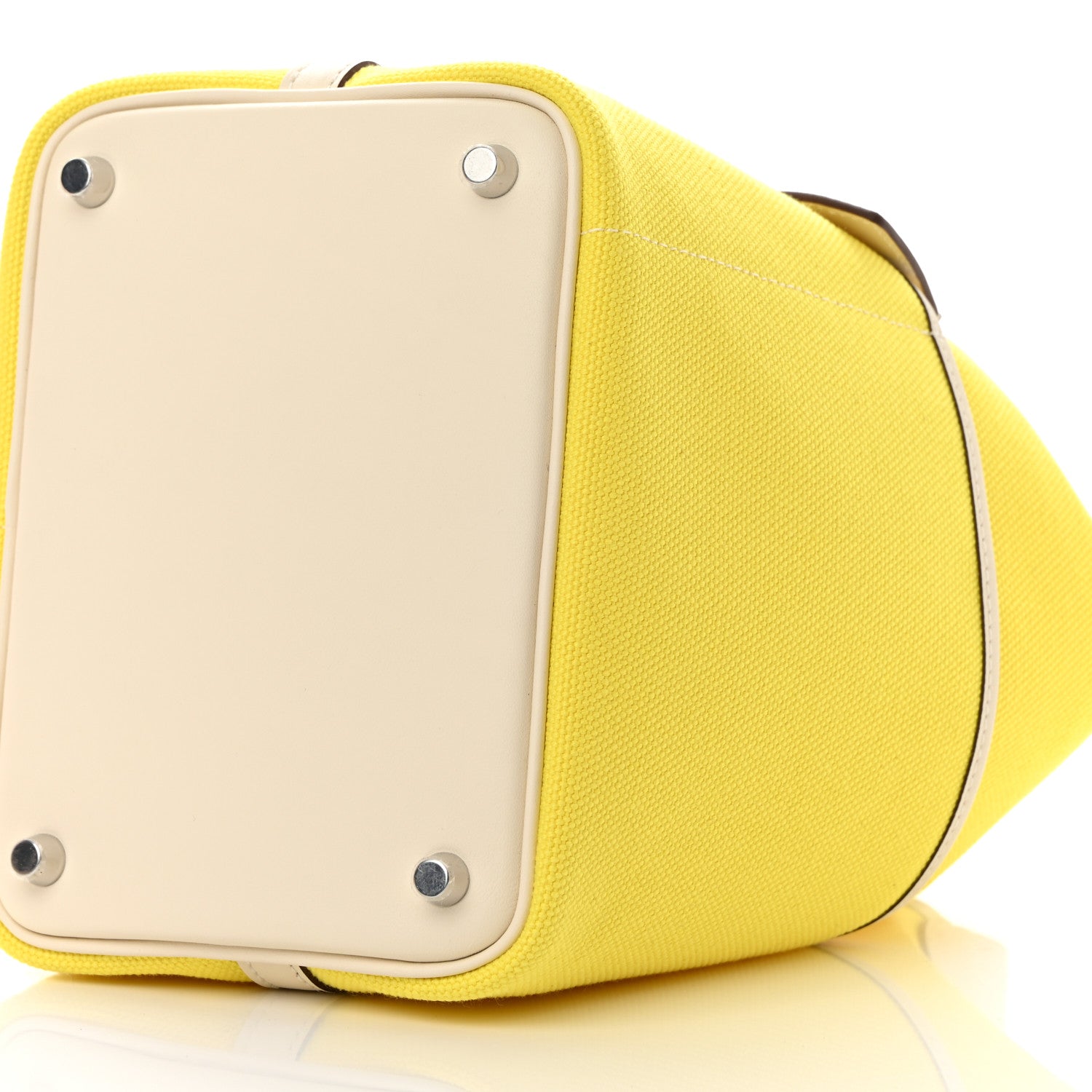 Hermes Toile Goeland Swift Cargo Picotin Lock 18 Jaune Citron Nata 10 of 11