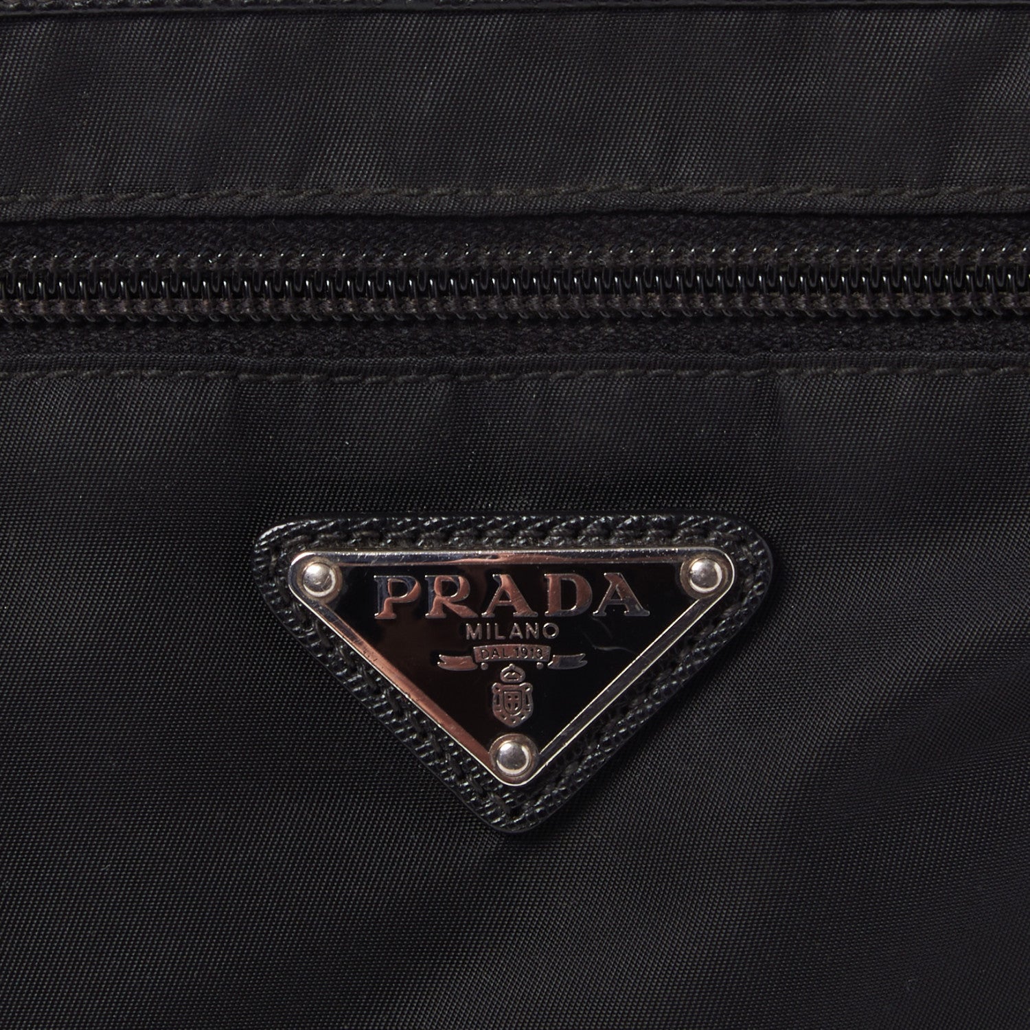 Prada Nylon Flat Messenger Bag Black 7 of 8