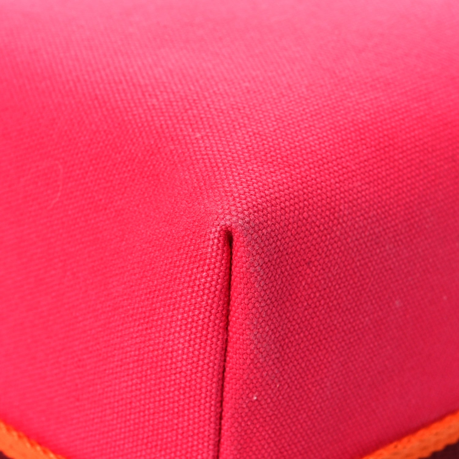 Hermes Canvas Large Bride-A-Brac Pouch Hibiscus 10 of 14