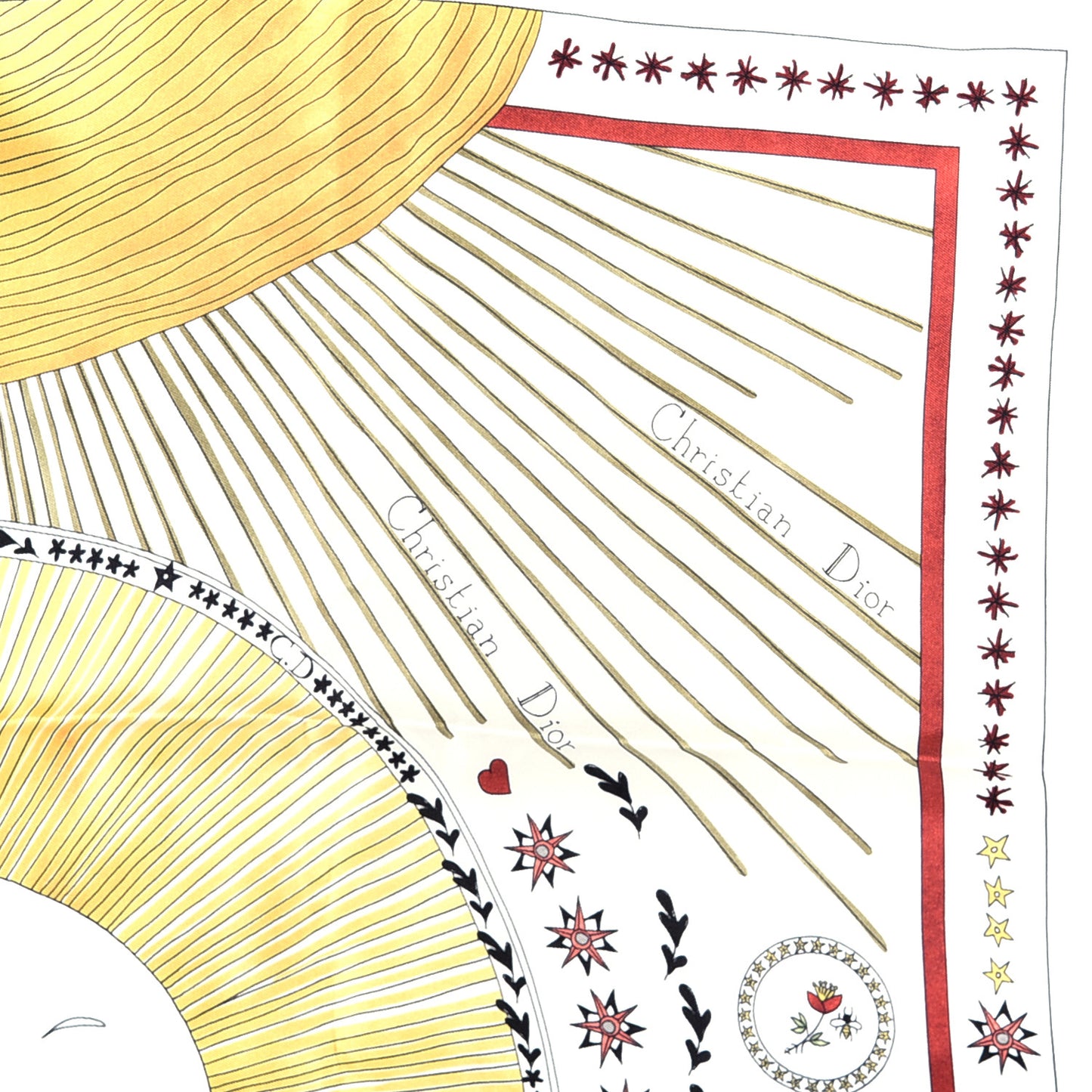 Silk Le Soleil Tarot Square Scarf