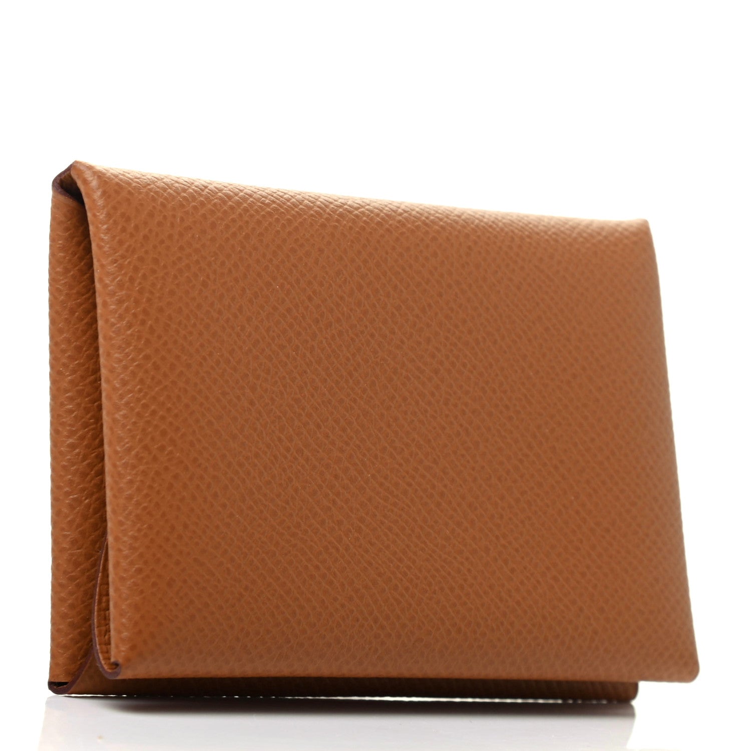 Hermes Epsom Calvi Duo Card Case Gold 3 of 8