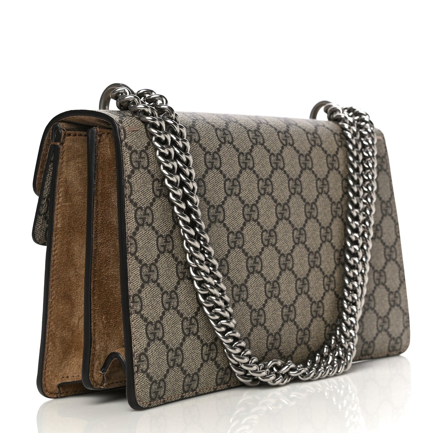 GG Supreme Monogram Small Dionysus Shoulder Bag Taupe