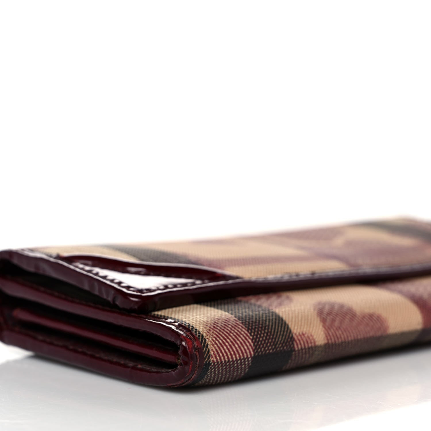 Burberry Nova Check Heart Wallet Berry Red 8 of 9