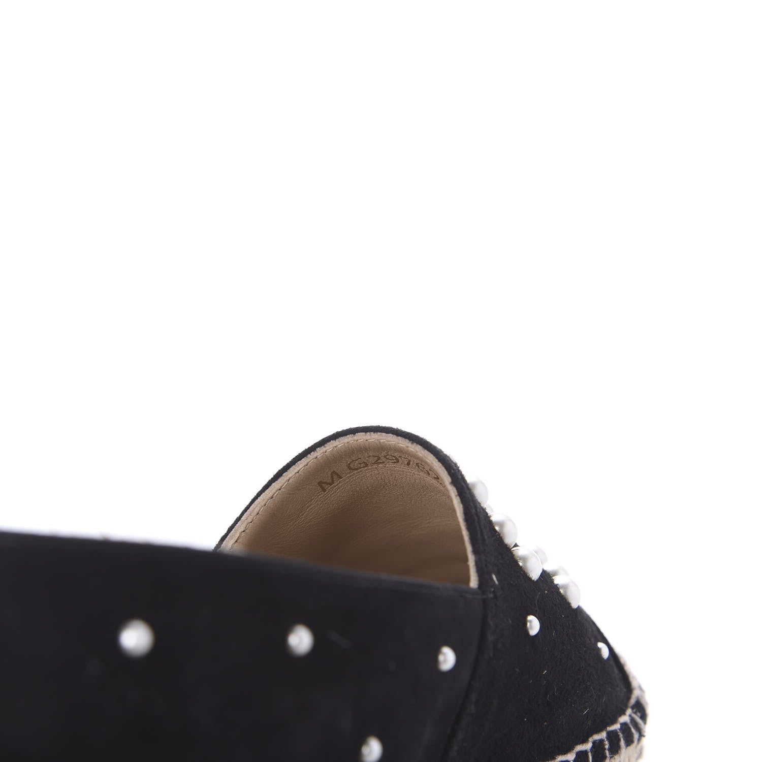 Chanel Suede Pearl CC Espadrilles 39 Black 8 of 9