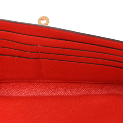 Hermes Epsom Kelly Longue Wallet Rose Jaipur 5 of 8