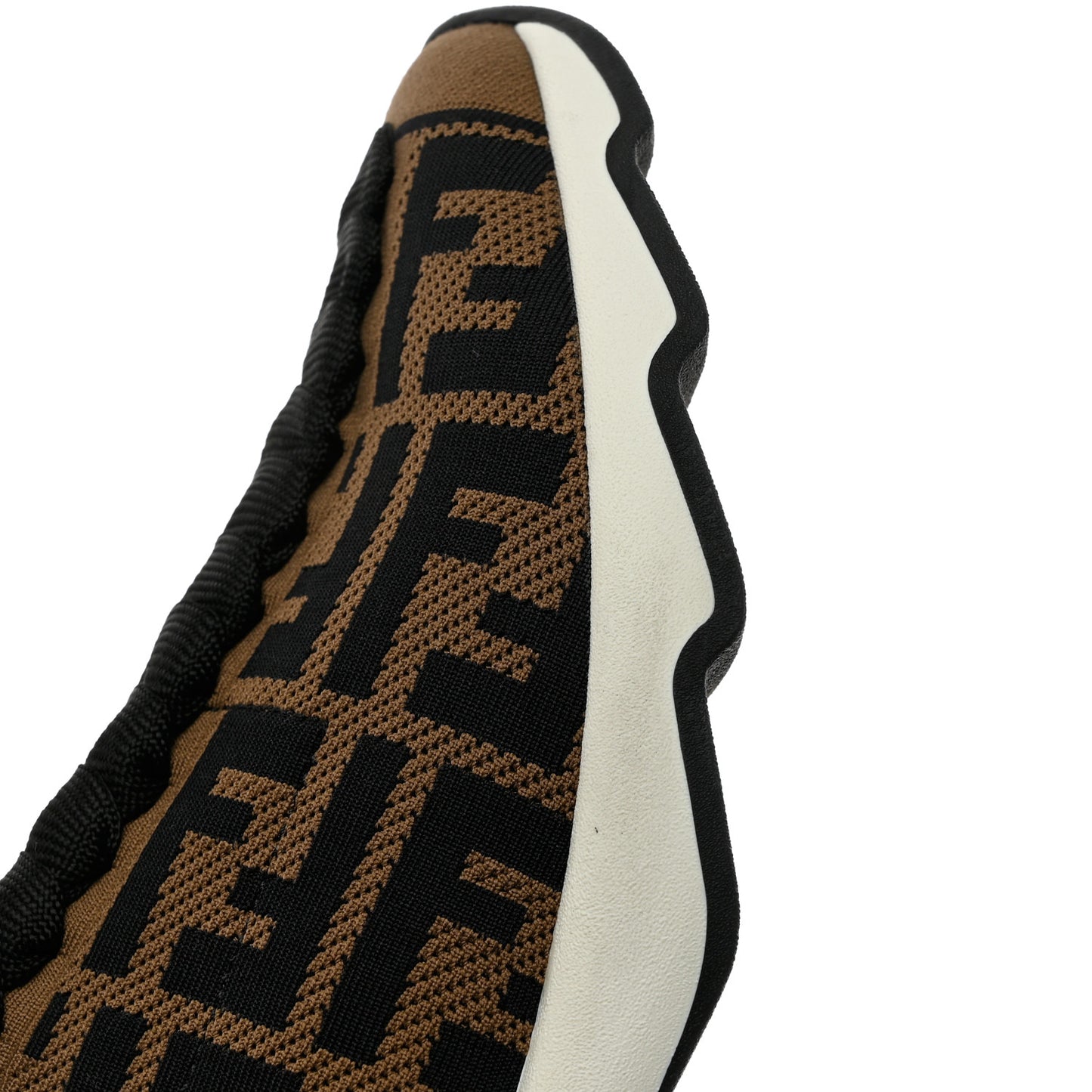 Stretch Knit Jacquard FF Reloaded Sock Sneakers 37 Tobacco Black