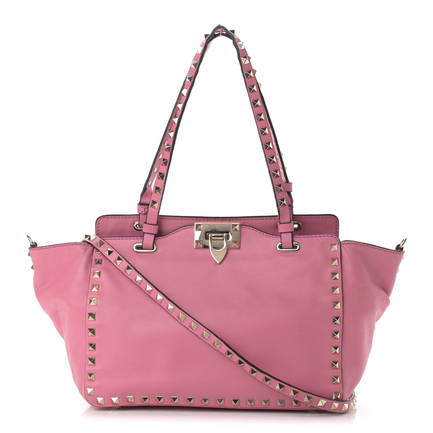 Valentino Garavani Vitello Small Rockstud Tote Ninphea 1 of 20