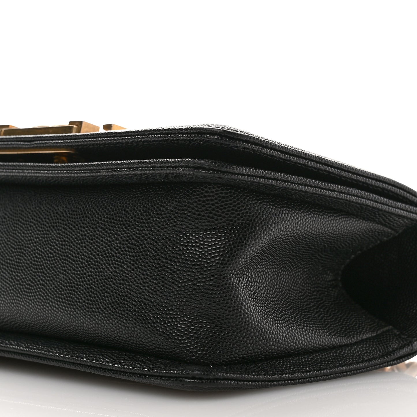 Caviar Quilted Small Boy Flap Black