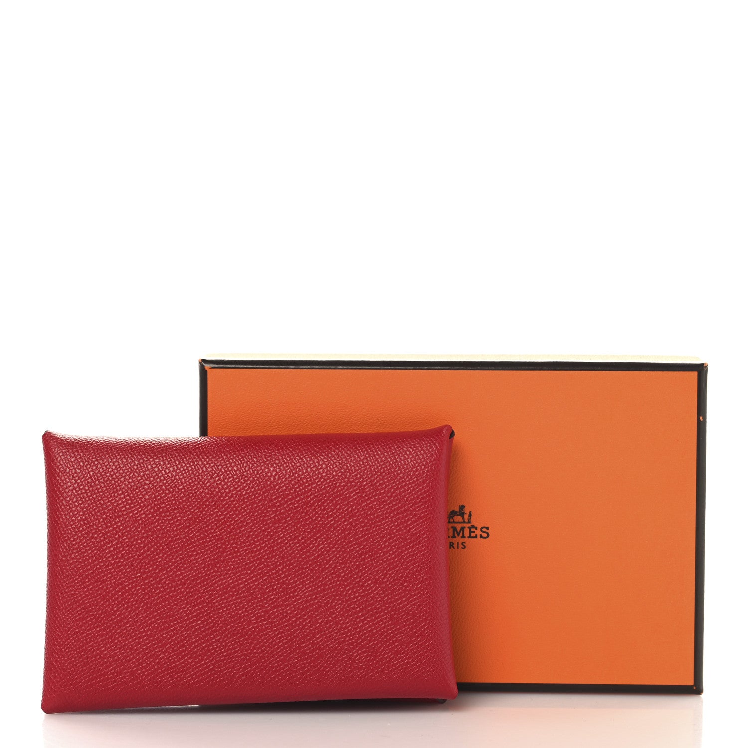 Hermes Epsom Calvi Card Case Rubis 7 of 7