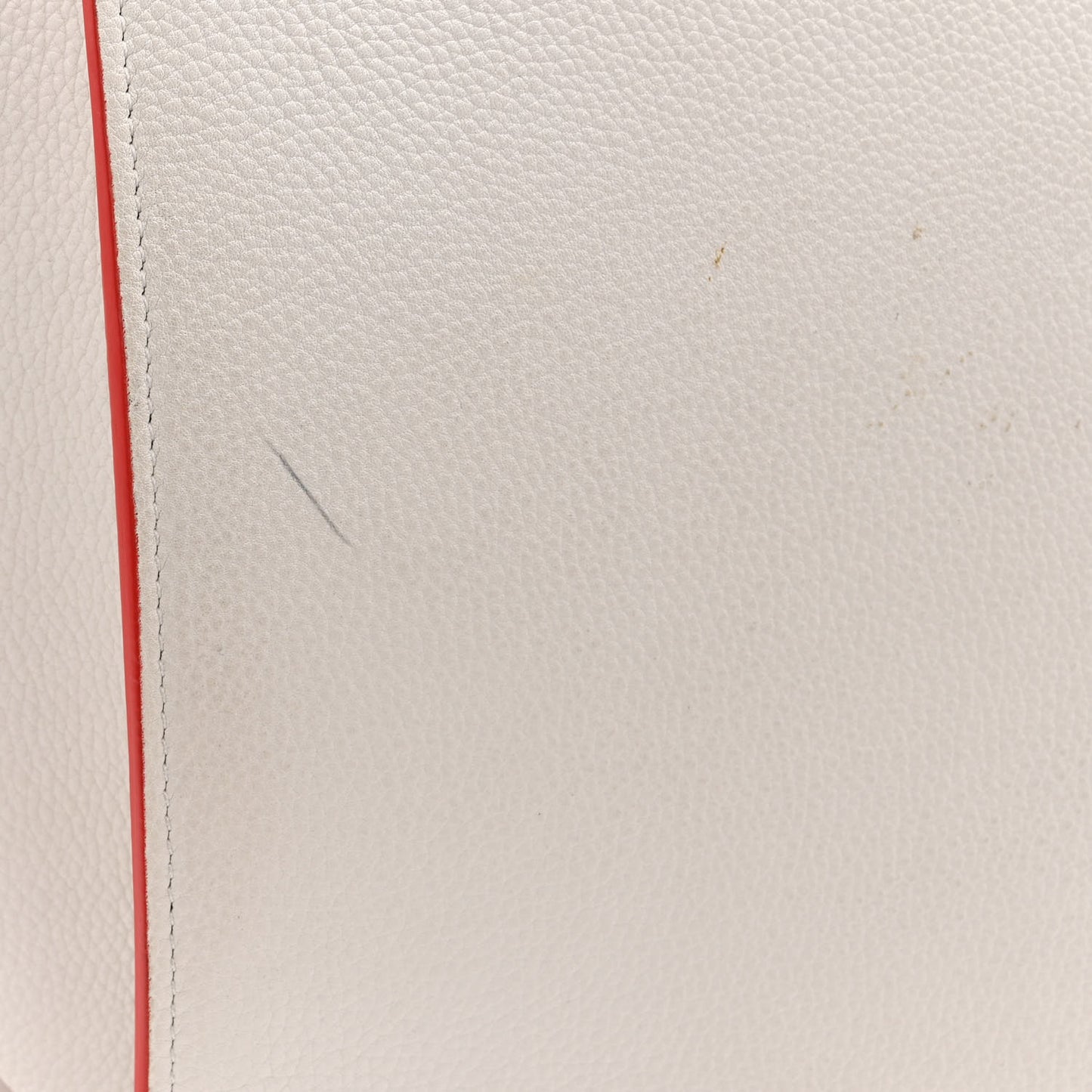 Grained Calfskin Medium Phantom Luggage White