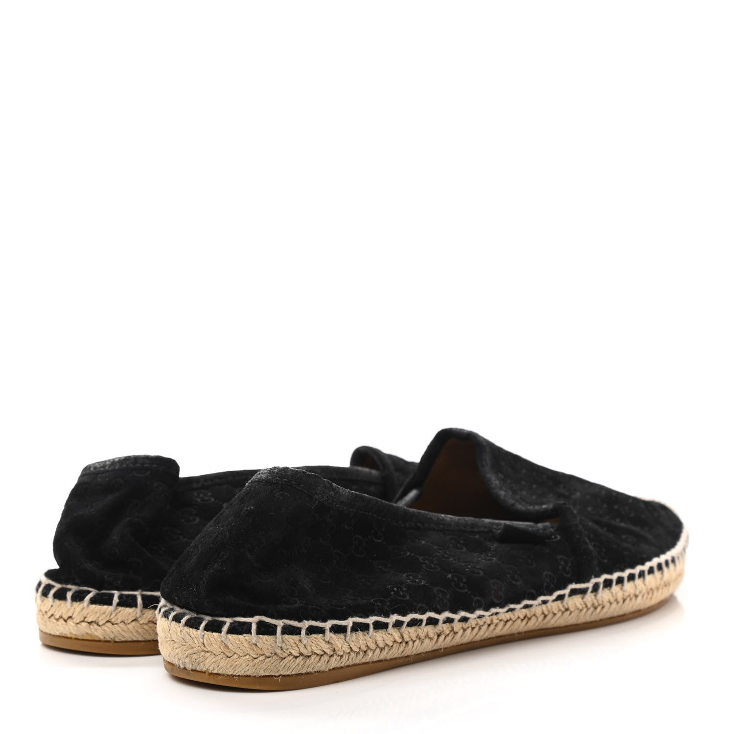 Gucci Suede Microguccissima Espadrilles 39.5 Black 4 of 9