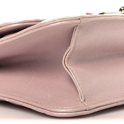 Christian Dior Pearly Lambskin Cannage Miss Dior Promenade Pouch Lotus 7 of 9