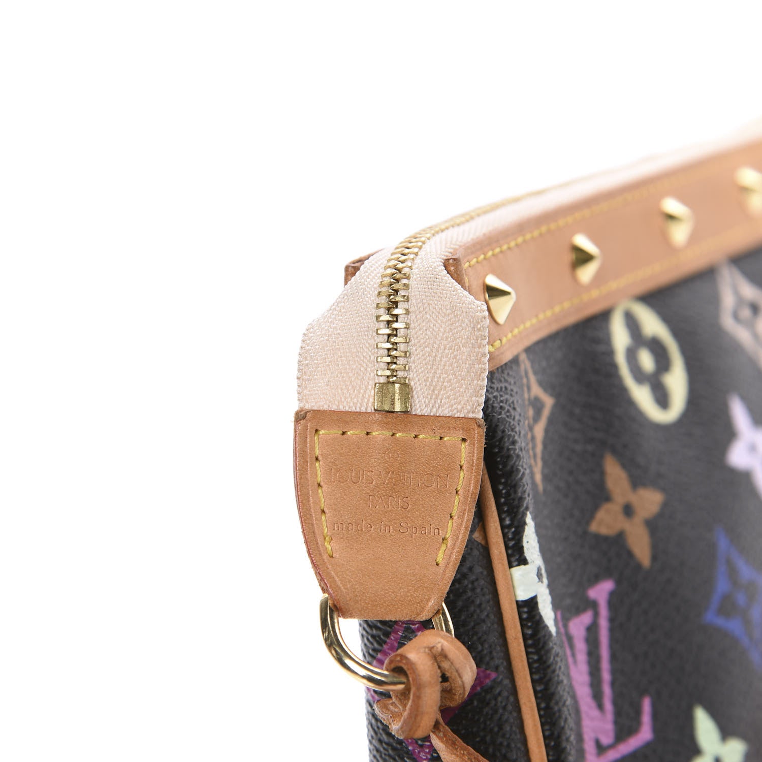 Louis Vuitton Monogram Multicolor Pochette Accessories Black 10 of 11