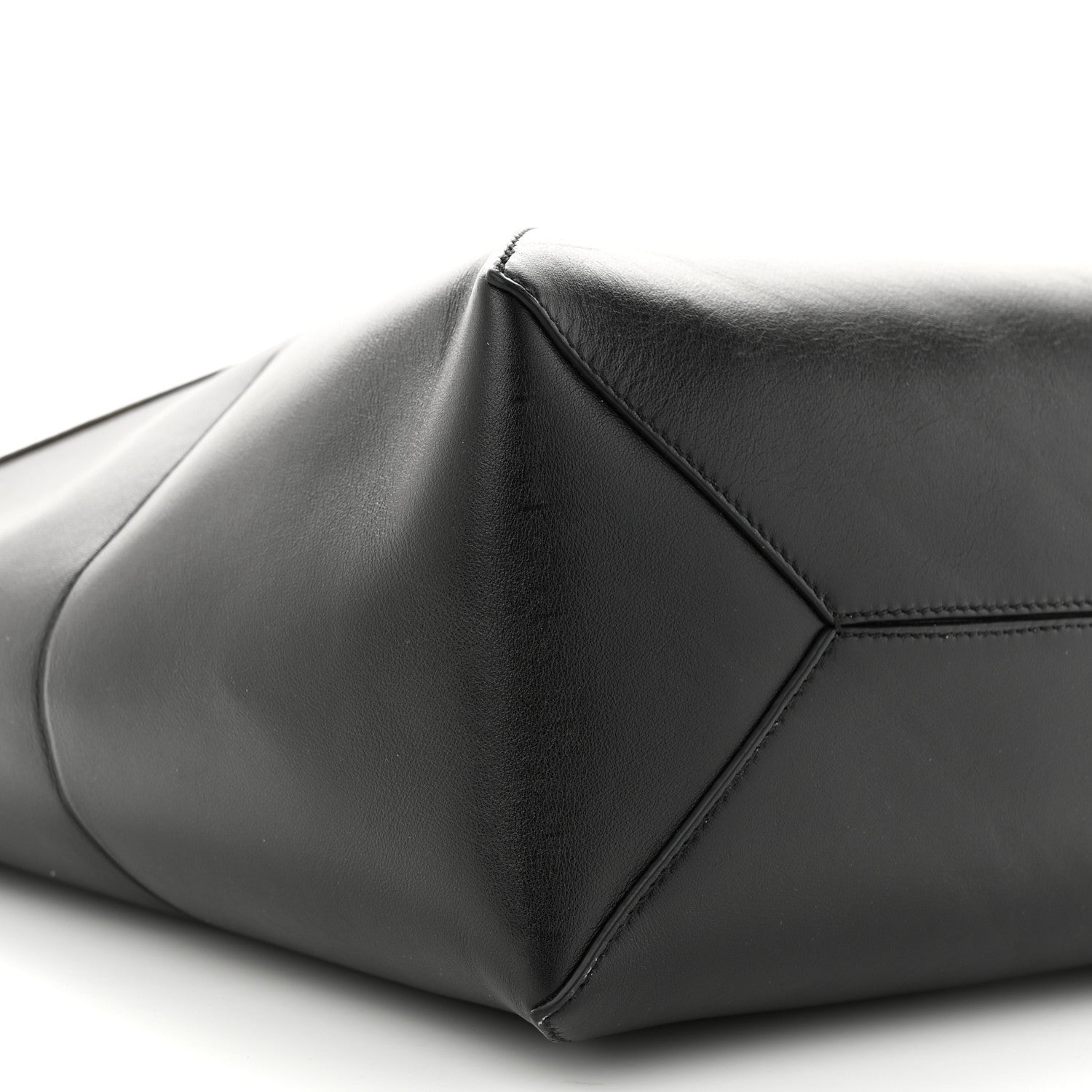 Loewe Shiny Calfskin Medium Puzzle Fold Tote Black 8 of 10