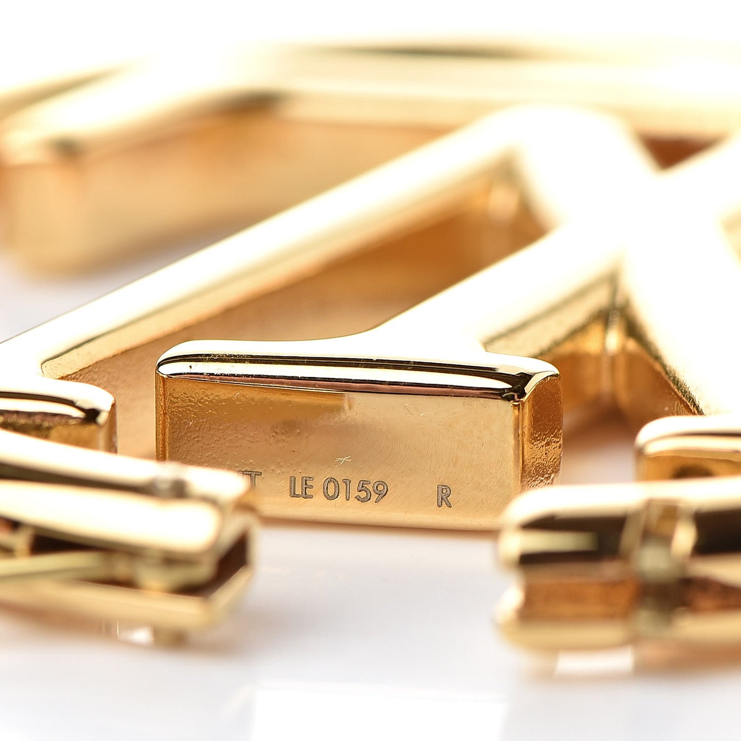 Metal Louise Hoop Earrings Gold