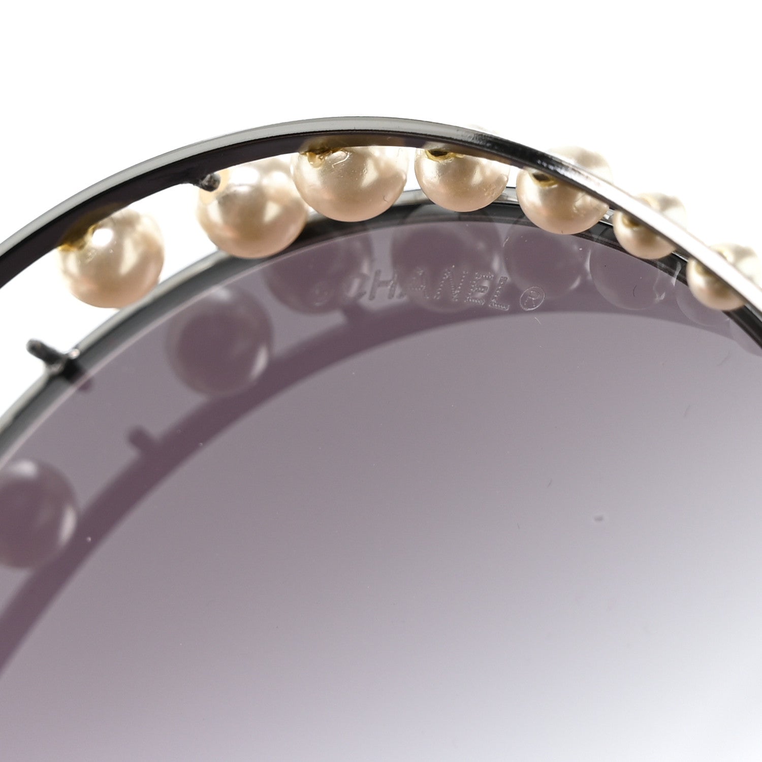 Chanel Pearl Round Sunglasses 4234-H Black 8 of 10