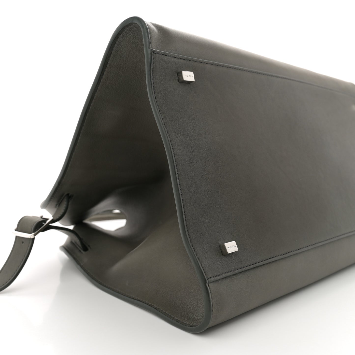 Polished Saddle Calfskin Soft Margaux 15 Koala Grey