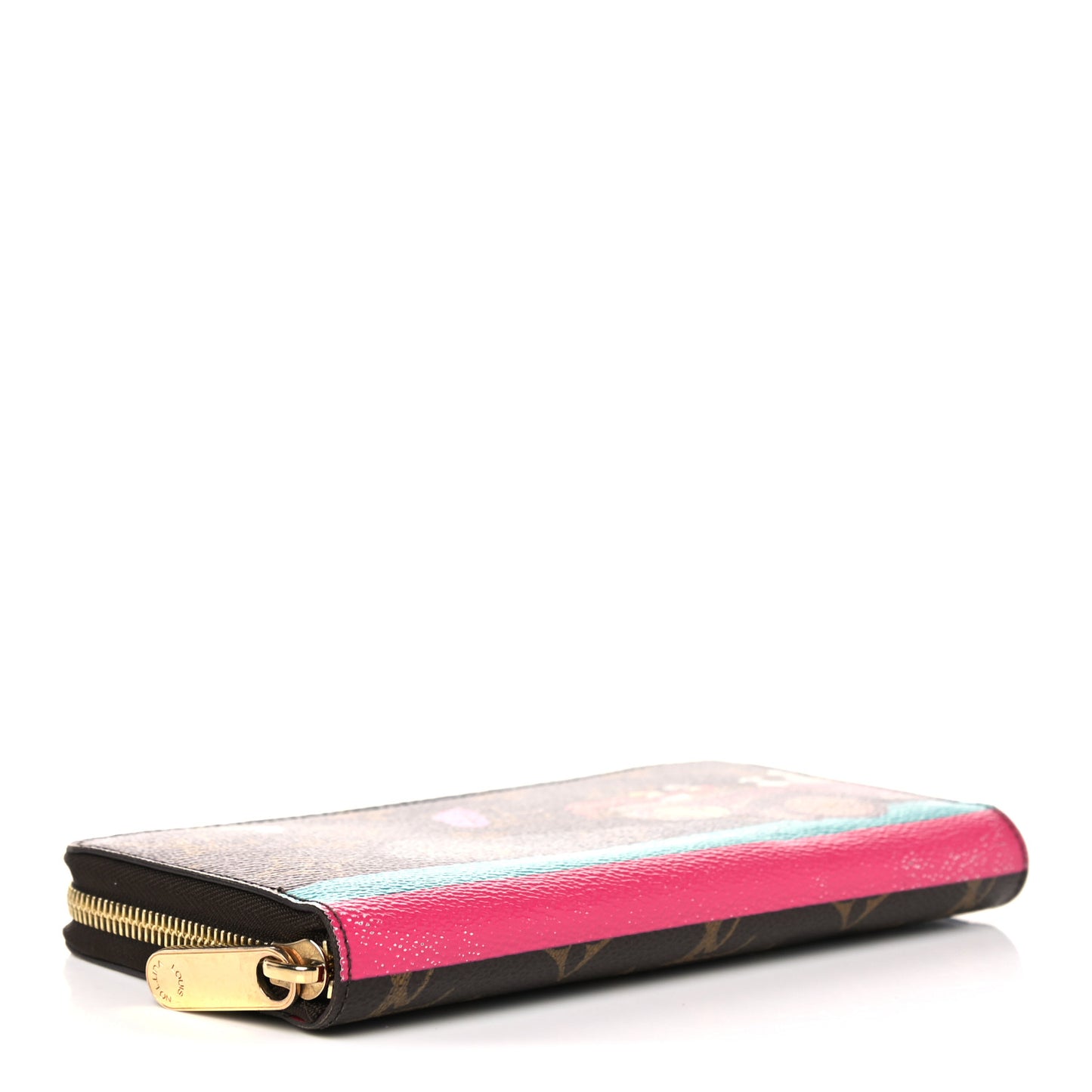 Monogram 2015 Christmas Animation Zippy Wallet Hibiscus