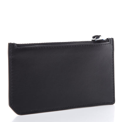 Saint Laurent Calfskin 5 Fragments Zip Pouch Card Holder Black 3 of 7