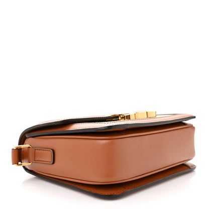 Celine Textile Natural Calfskin Teen Triomphe White Tan 4 of 11