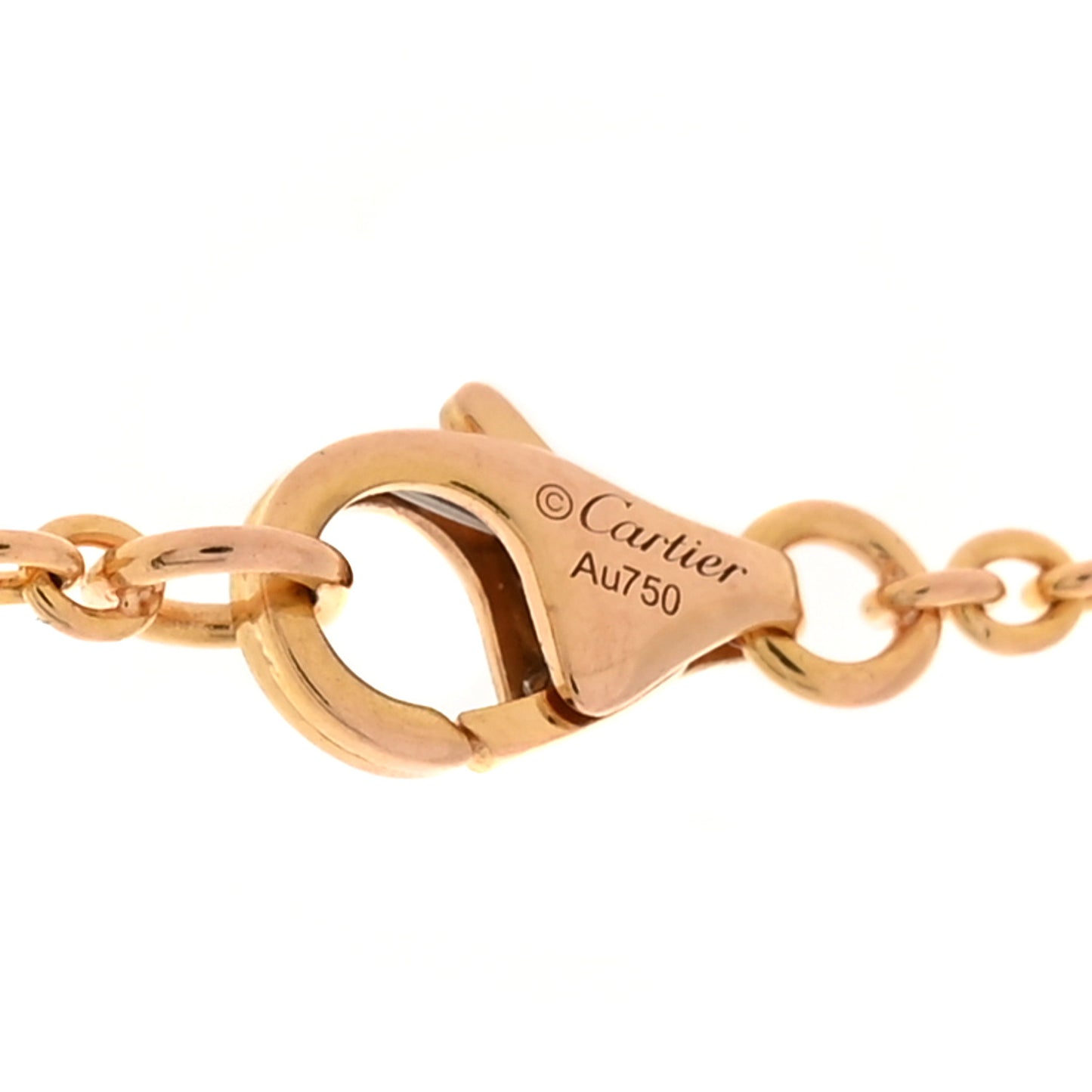 18K Yellow Gold Interlocking LOVE Necklace