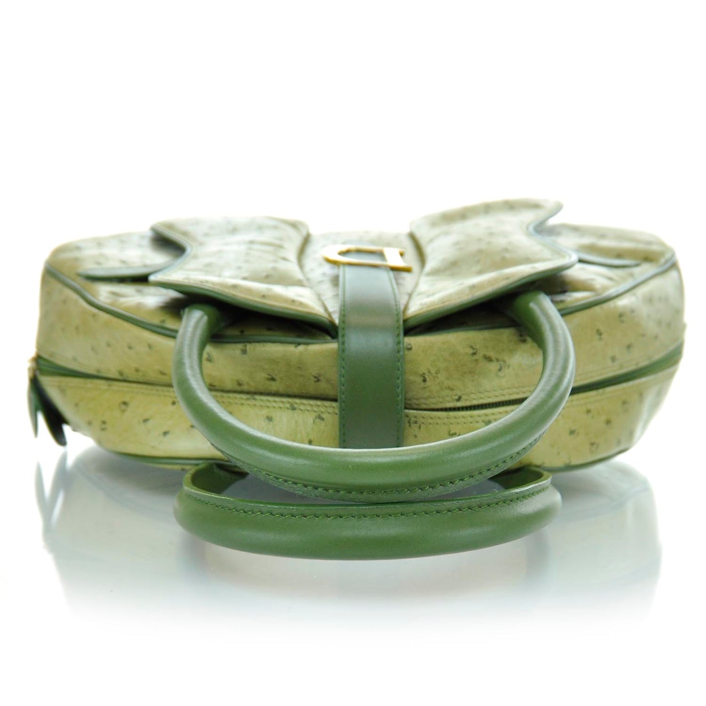 Ostrich Saddle Bowler Green
