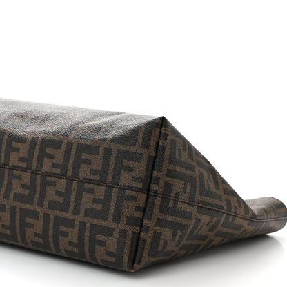 Fendi Zucca Spalmati Medium Roll Tote Tobacco Pavone 10 of 10