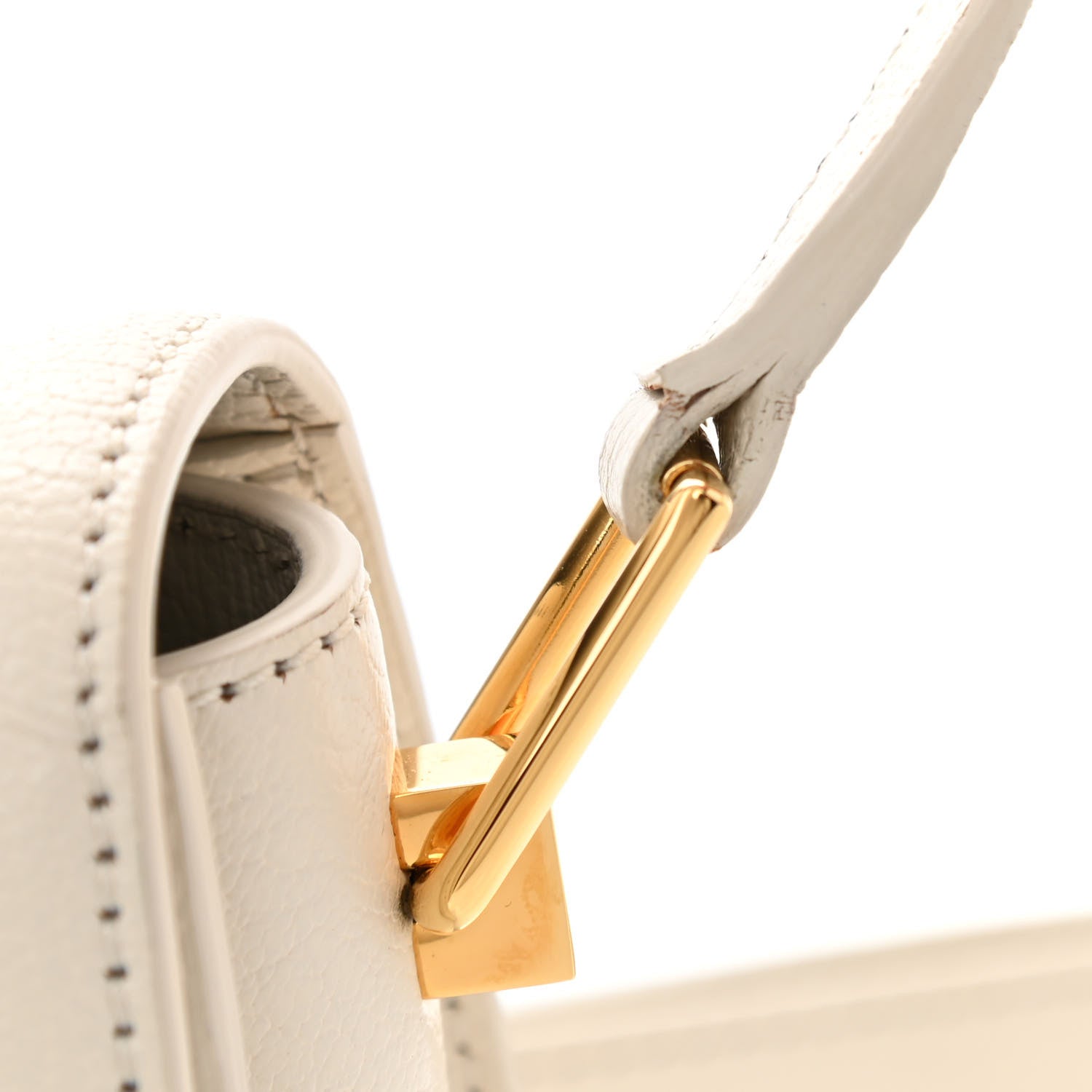Tom Ford Shiny Goatskin Mini T Clasp Shoulder Bag White 10 of 11