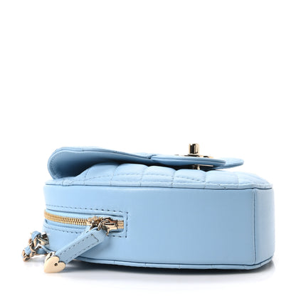 Chanel Lambskin Quilted CC In Love Heart Bag Light Blue 3 of 10