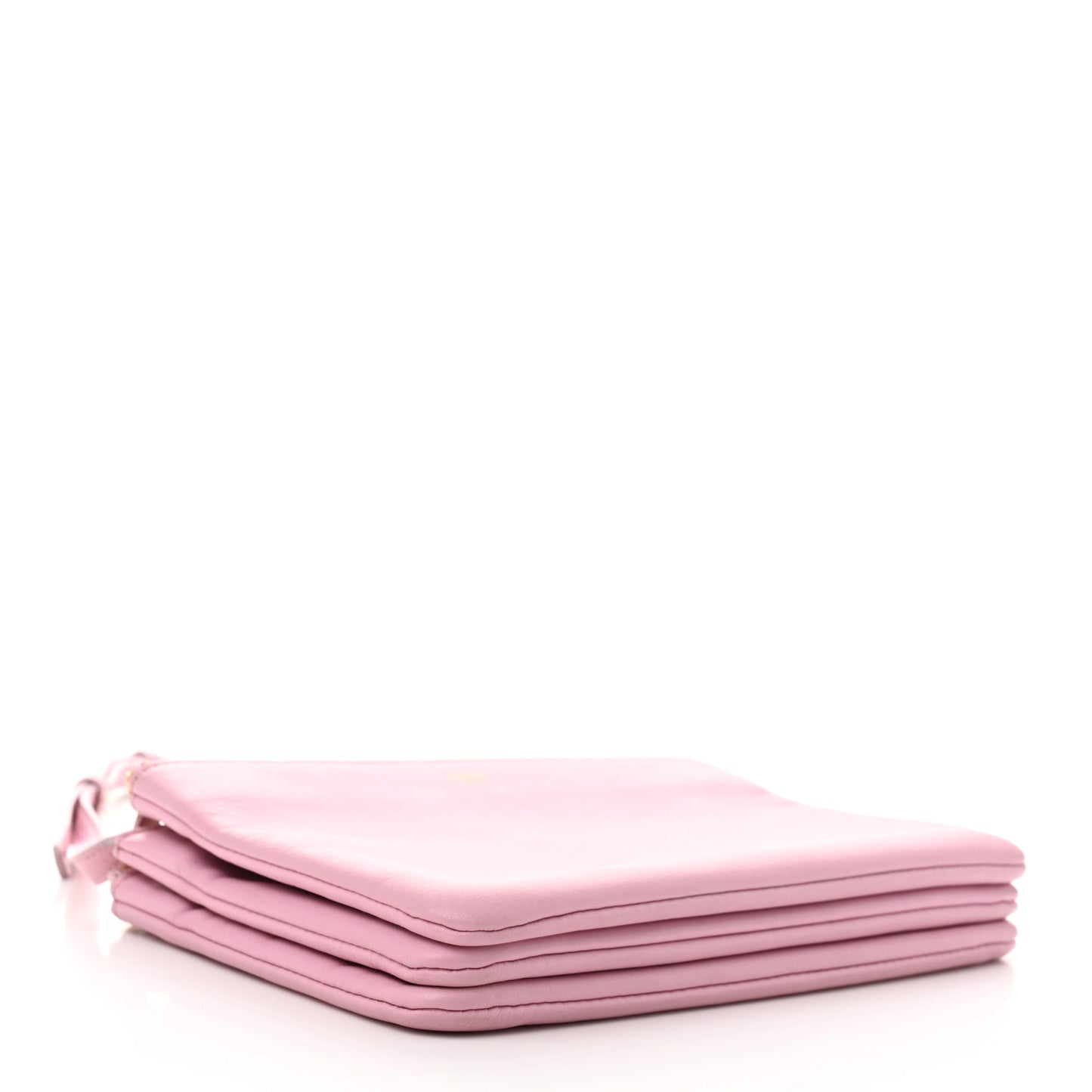 Lambskin Small Trio Crossbody Bag Pink