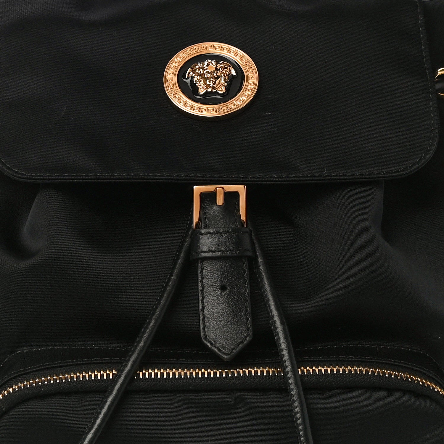 Versace Nylon Palazzo Medusa Backpack Black 8 of 10