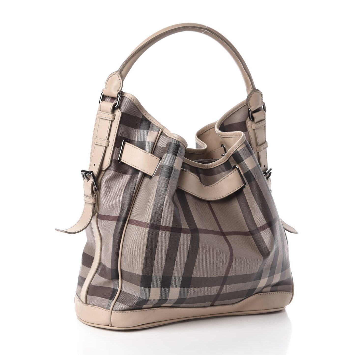 Smoked Check Medium Walden Belted Hobo Trench