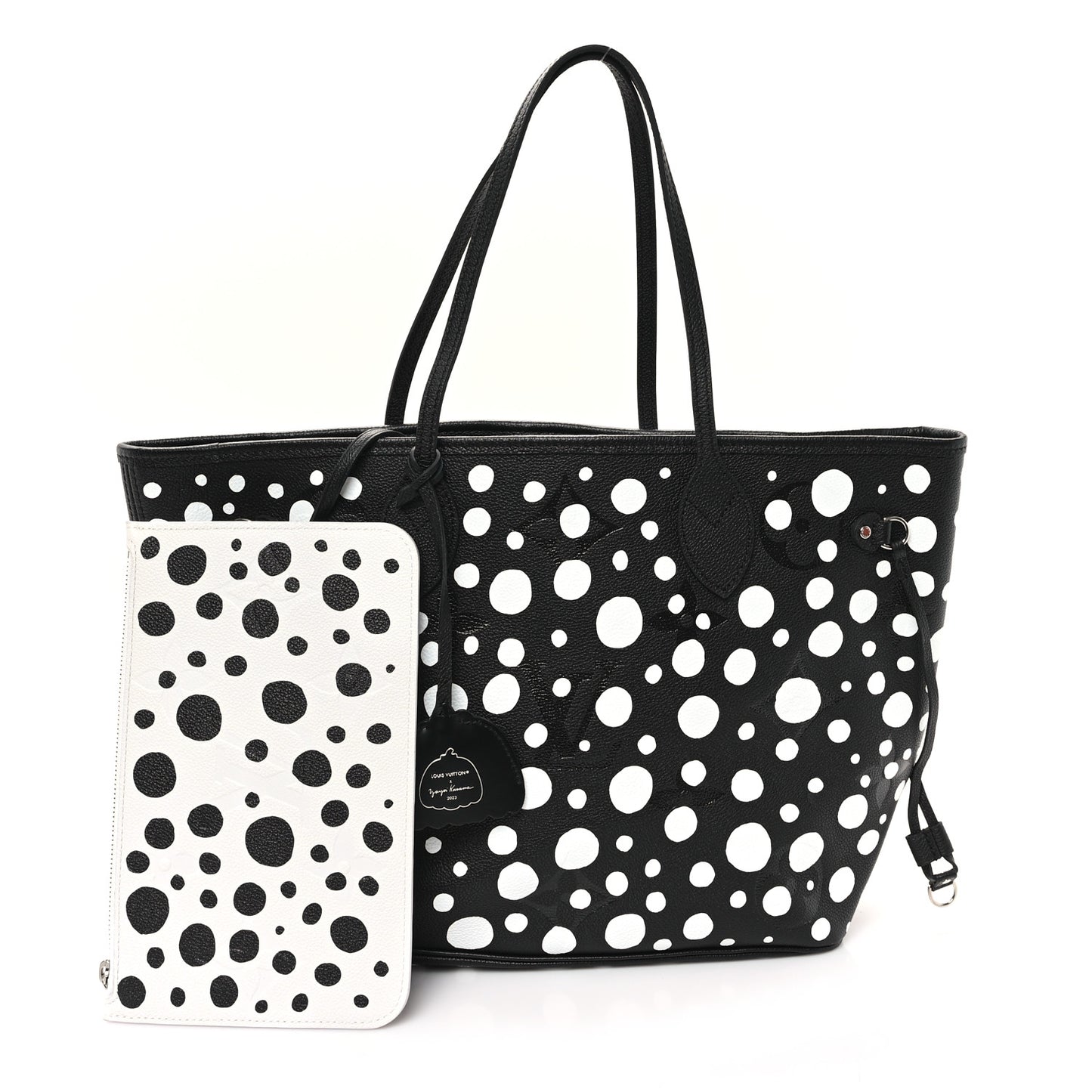 LV X YK Empreinte Neverfull MM Black White