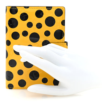 Louis Vuitton Vernis Kusama Infinity Dots Small Ring Agenda Cover Yellow 2 of 7