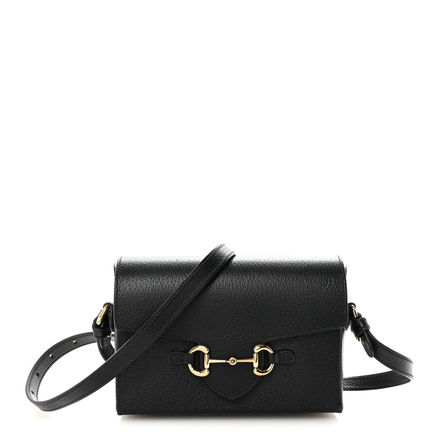 Gucci Calfskin Horsebit 1955 Shoulder Bag Black 1 of 9