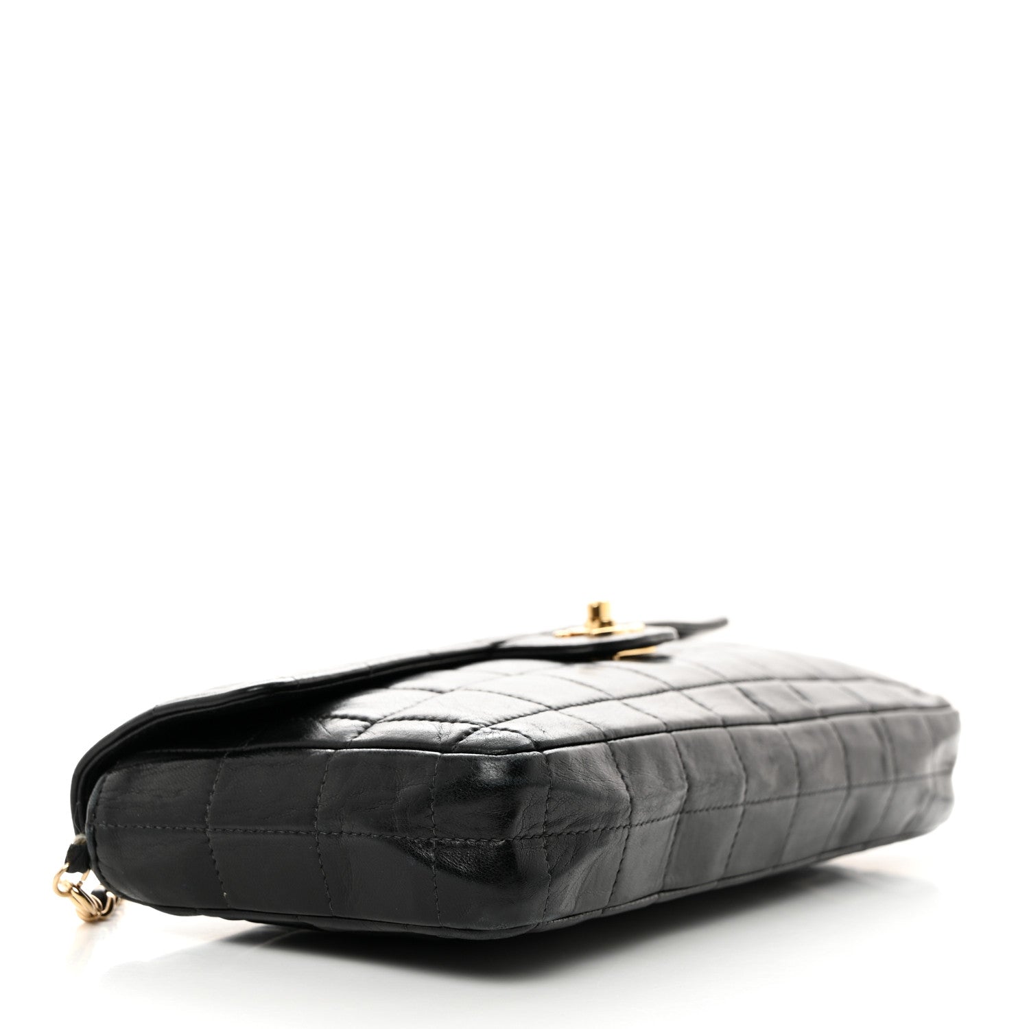 Chanel Lambskin East West Chocolate Bar Flap Black 4 of 10