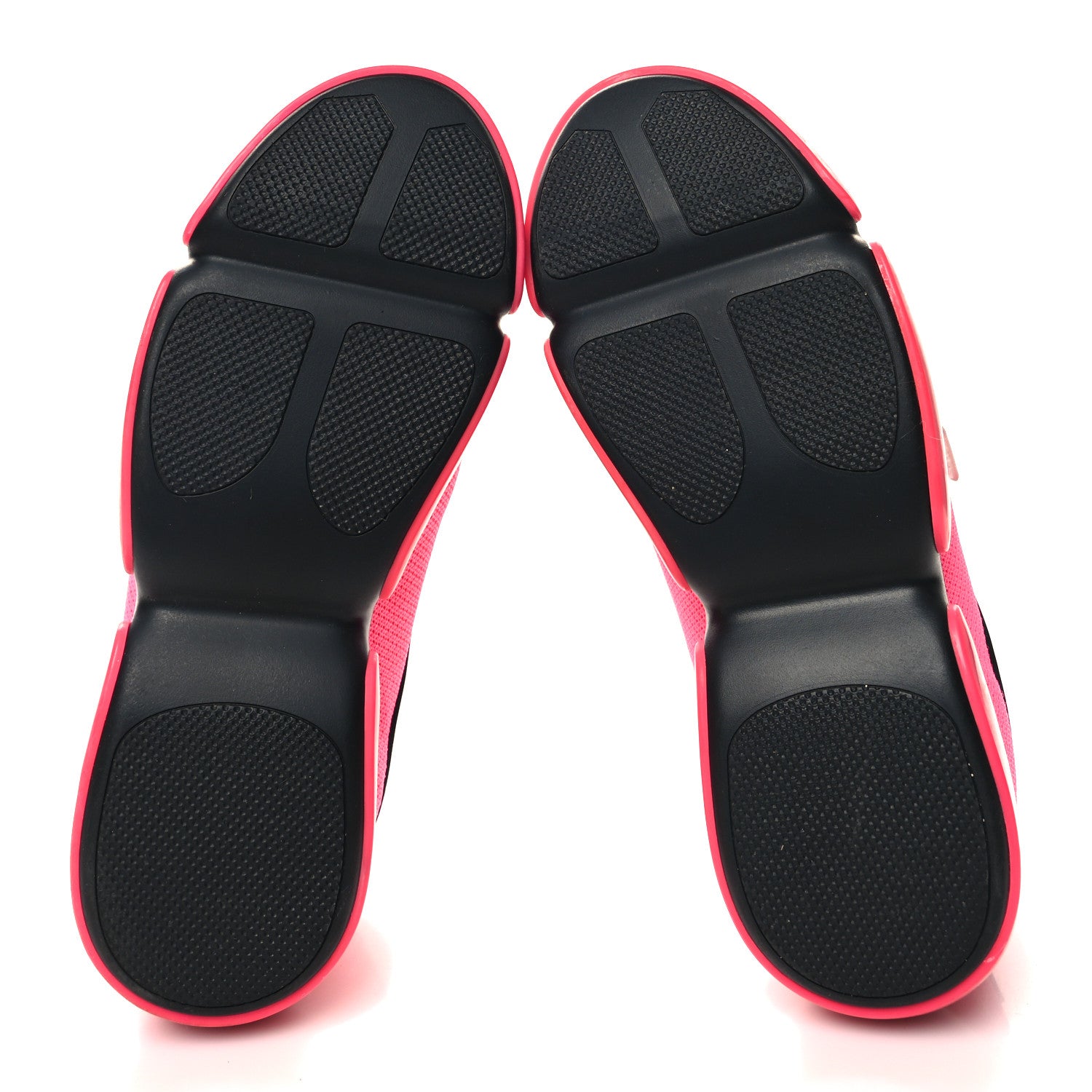 Prada Knit Cloudbust Sneakers 37 Rosa Fluo Black 5 of 8