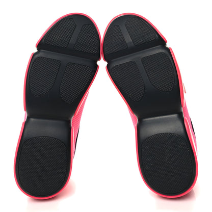 Prada Knit Cloudbust Sneakers 37 Rosa Fluo Black 5 of 8