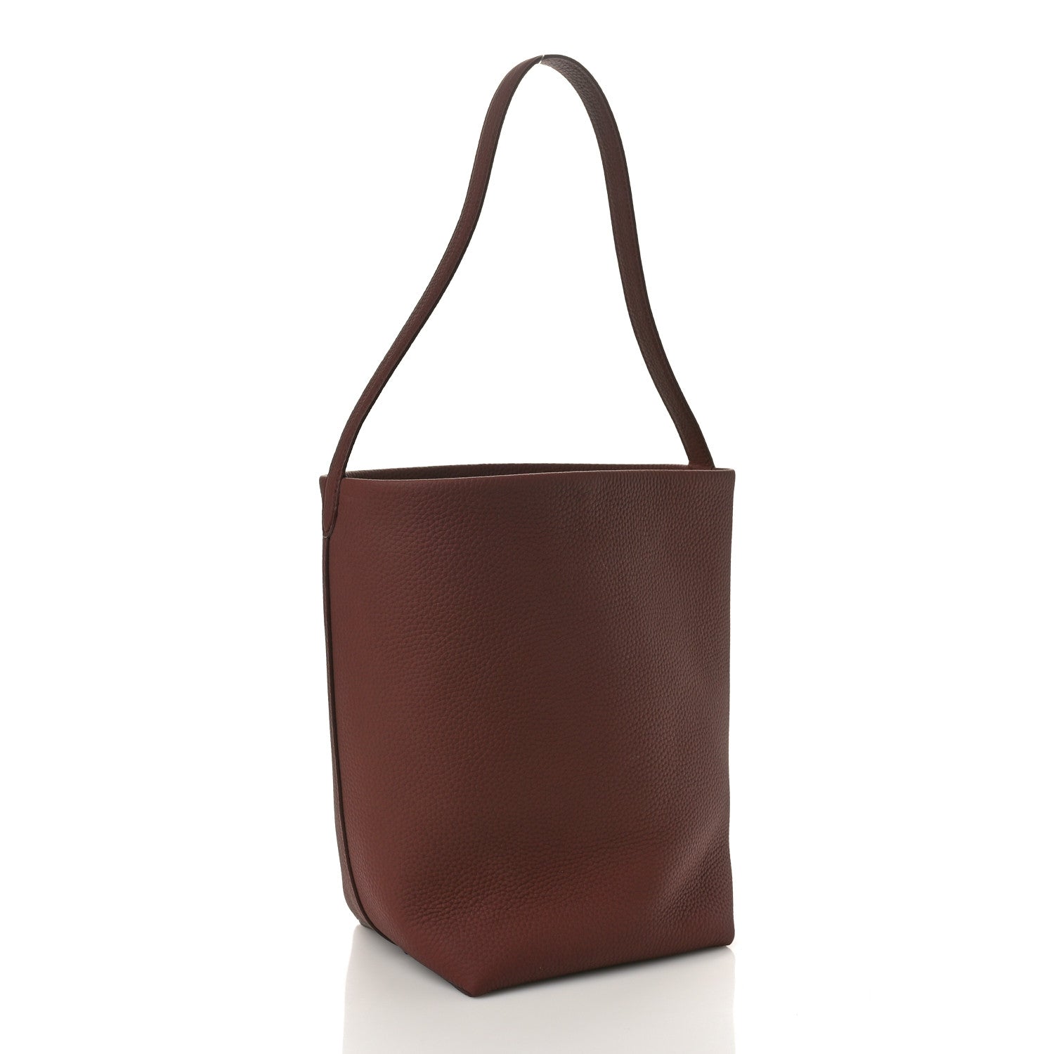 The Row Grained Calfskin Medium N/S Park Tote Cognac 3 of 9