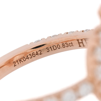 Hermes 18K Rose Gold Diamond Finesse Ring 49 4.75 6 of 7