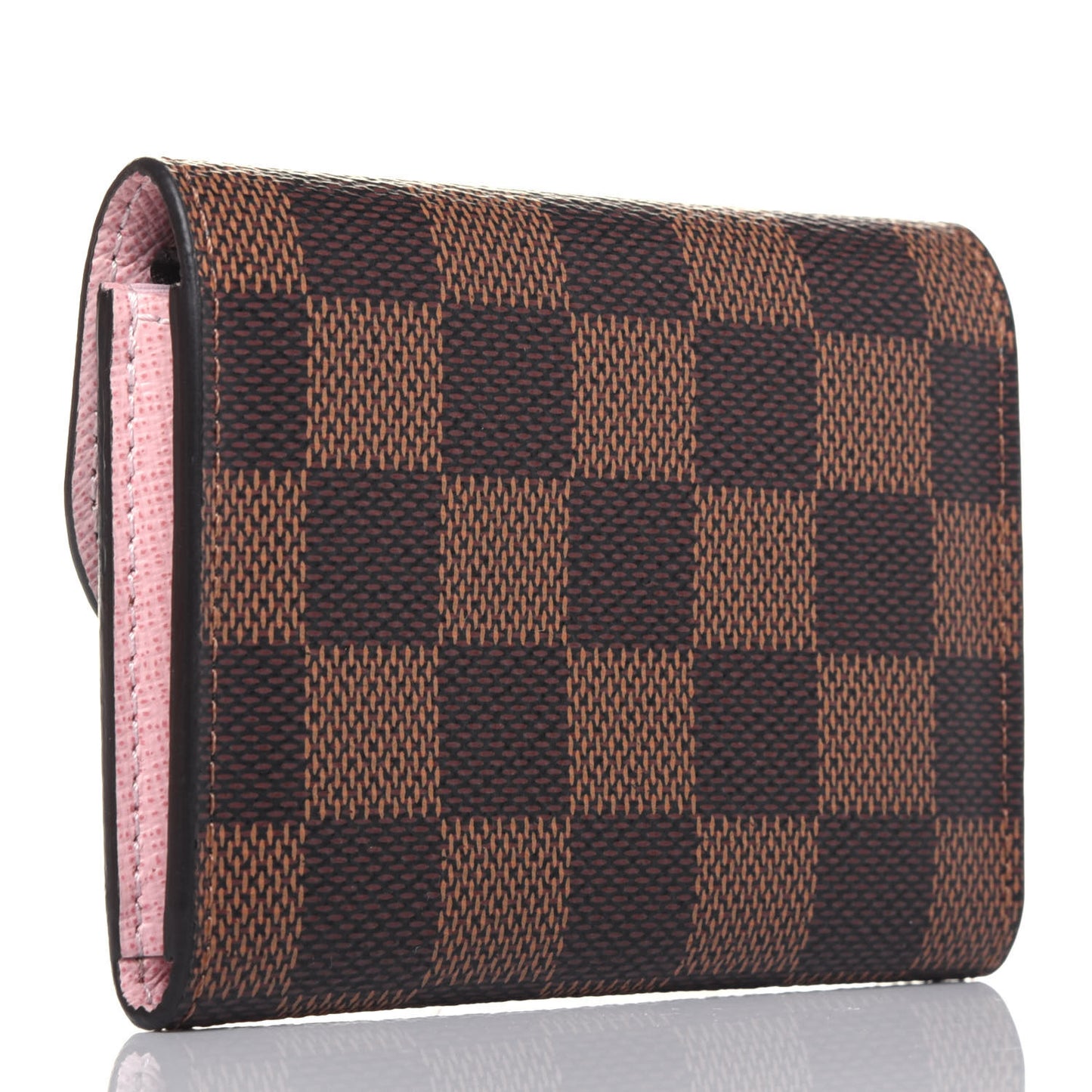 Damier Ebene Rosalie Coin Purse Rose Ballerine