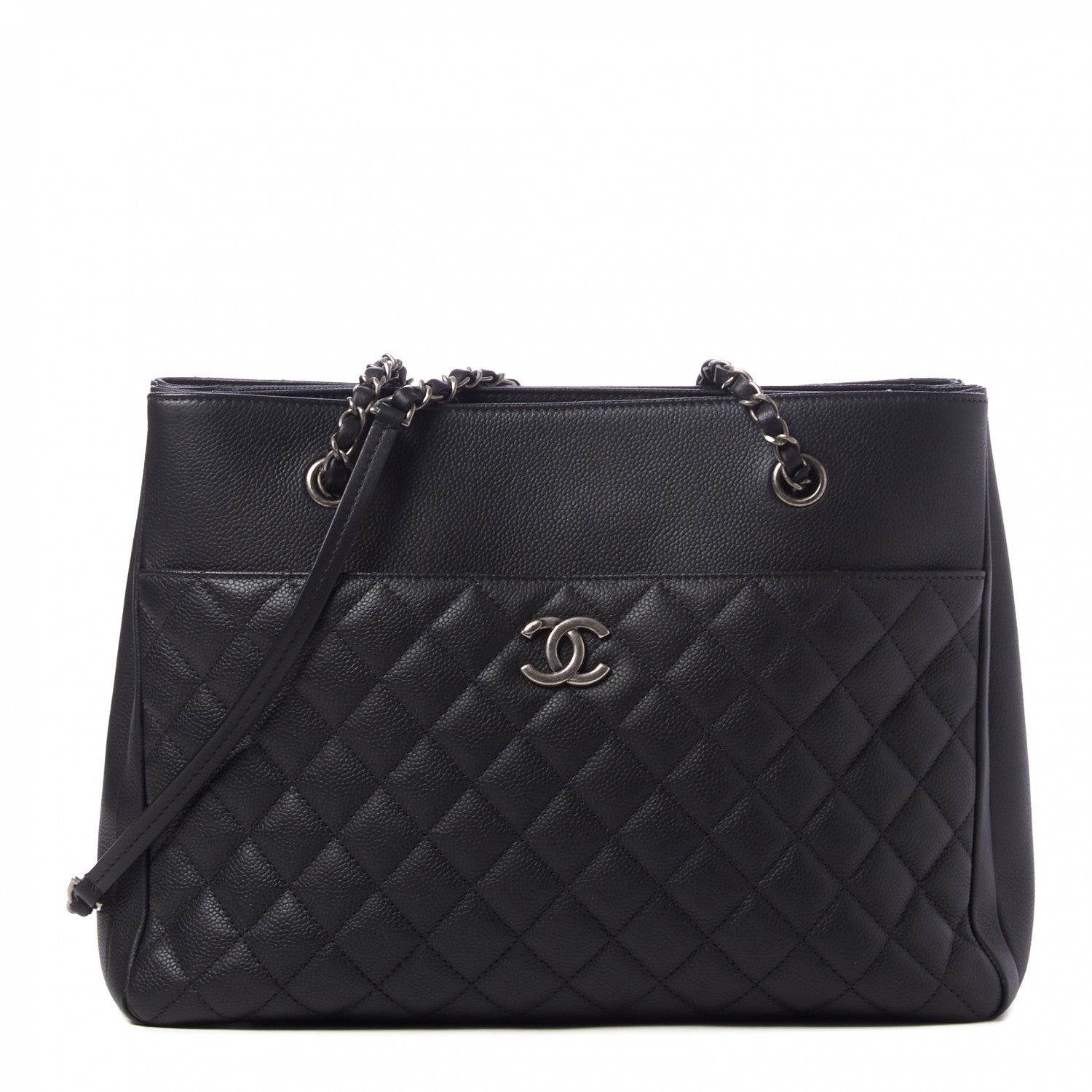 Chanel Caviar Quilted Urban Companion Shopping Tote Black 1 of 10