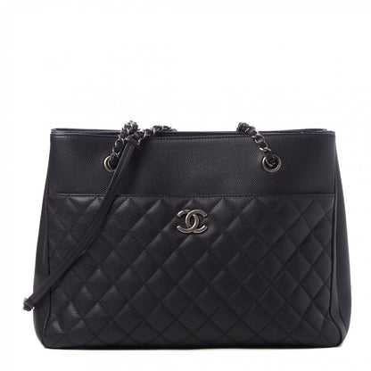 Chanel Caviar Quilted Urban Companion Shopping Tote Black 1 of 10