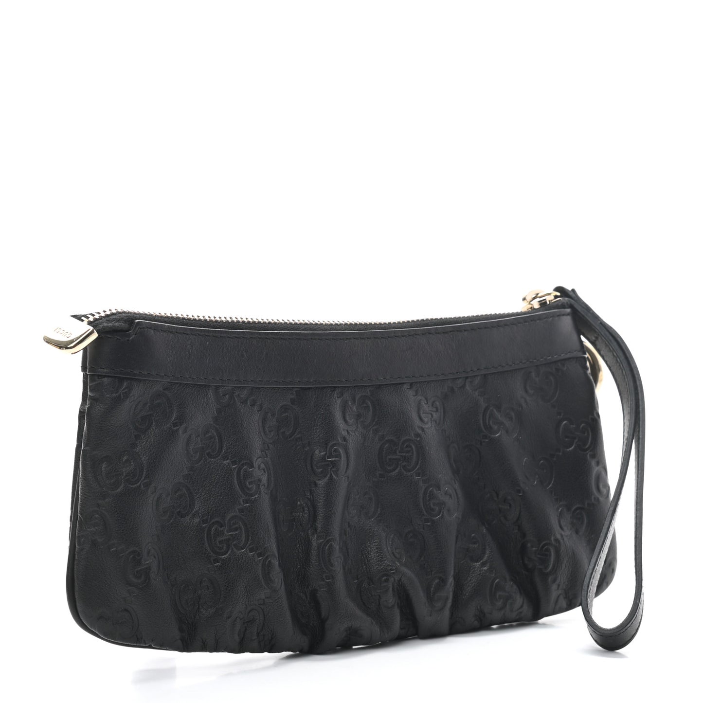 Guccissima Signature New Britt Wristlet Black
