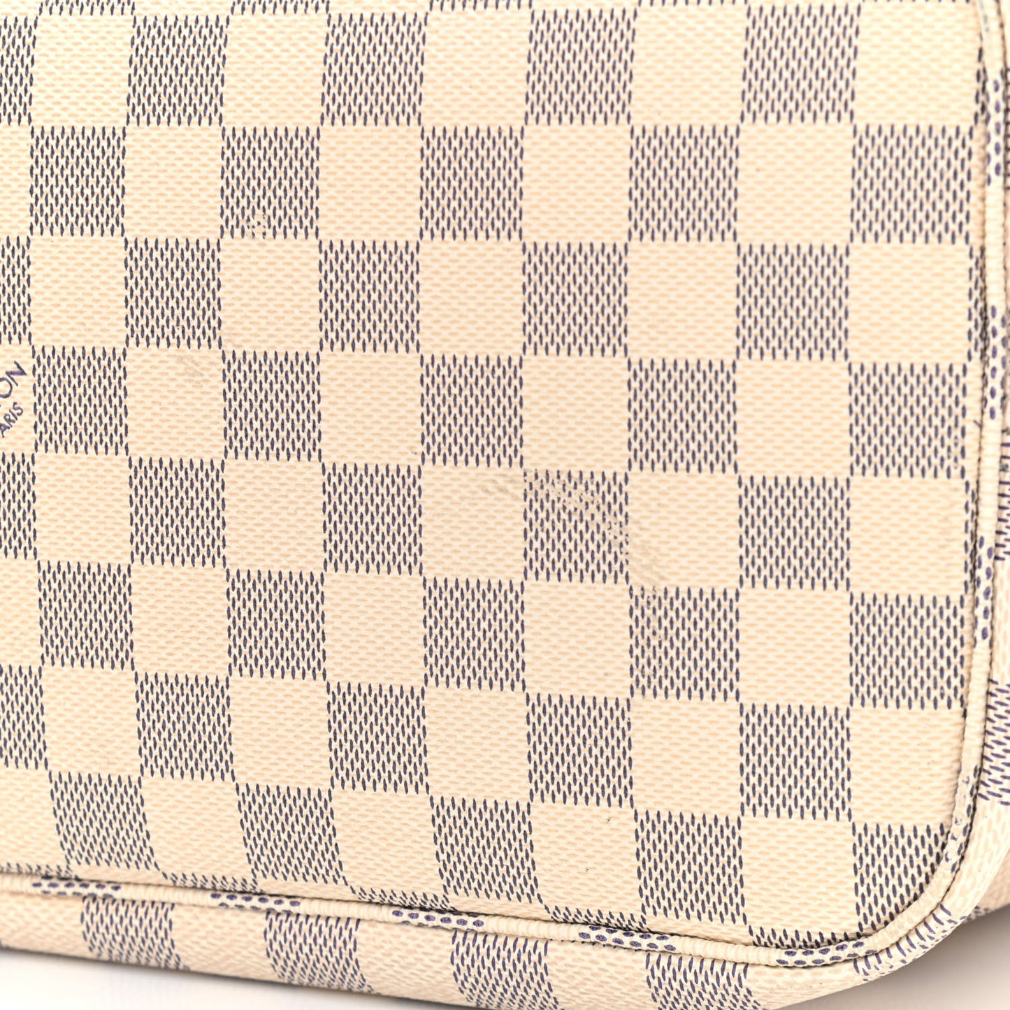 Damier Azur Neo Neverfull MM Rose Ballerine