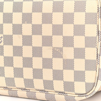 Louis Vuitton Damier Azur Neo Neverfull MM Rose Ballerine 15 of 15
