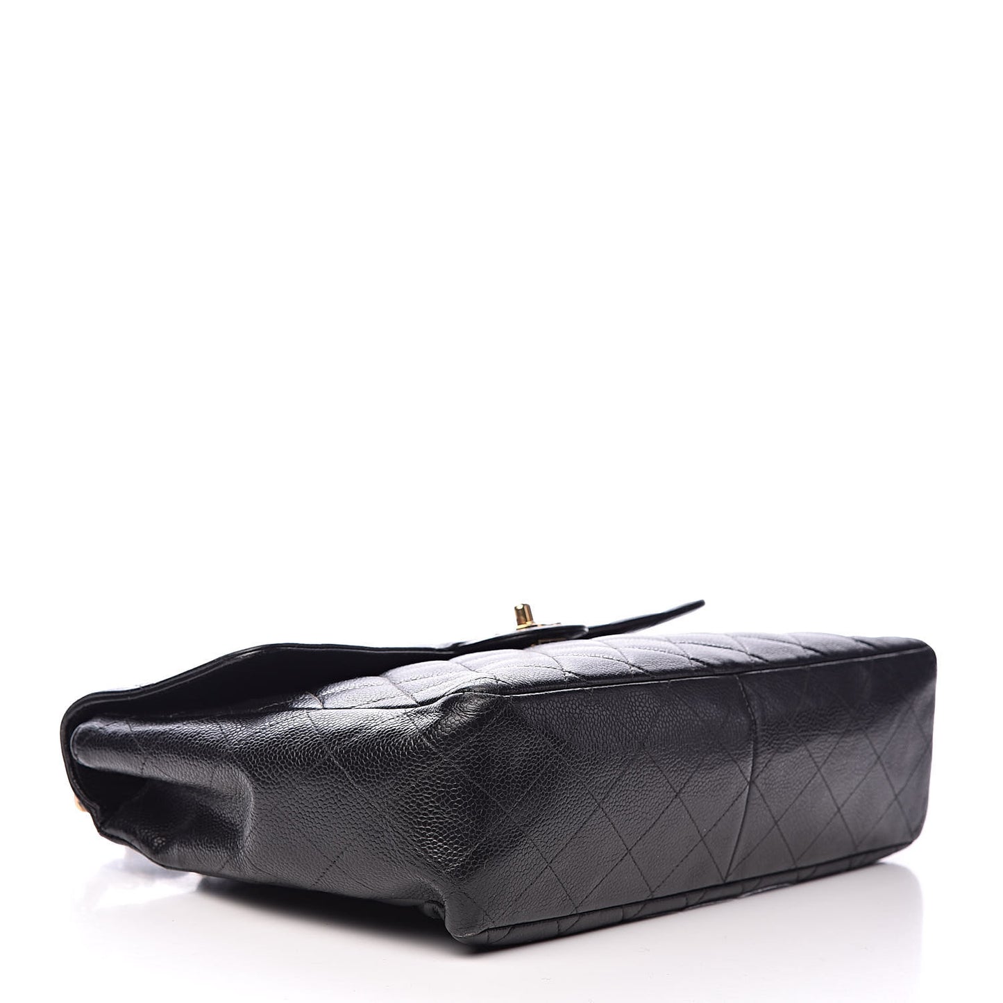 Caviar Quilted Jumbo Single Flap Black
