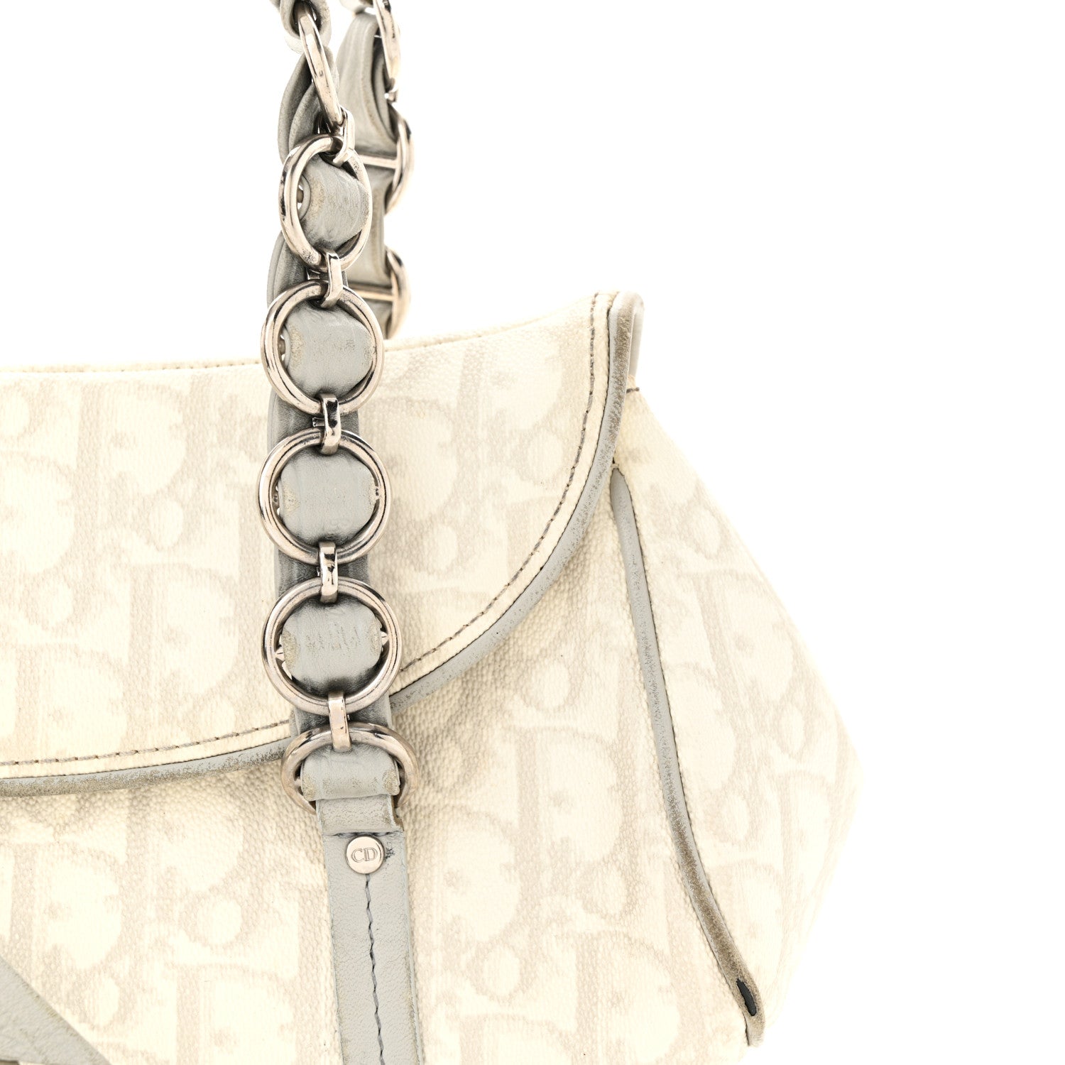 Christian Dior Monogram Romantique Trotter Bag Grey 16 of 25