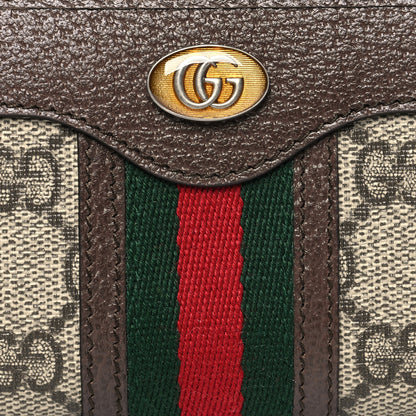 Gucci GG Supreme Web Ophidia Zip Around Card Case Brown 7 of 8