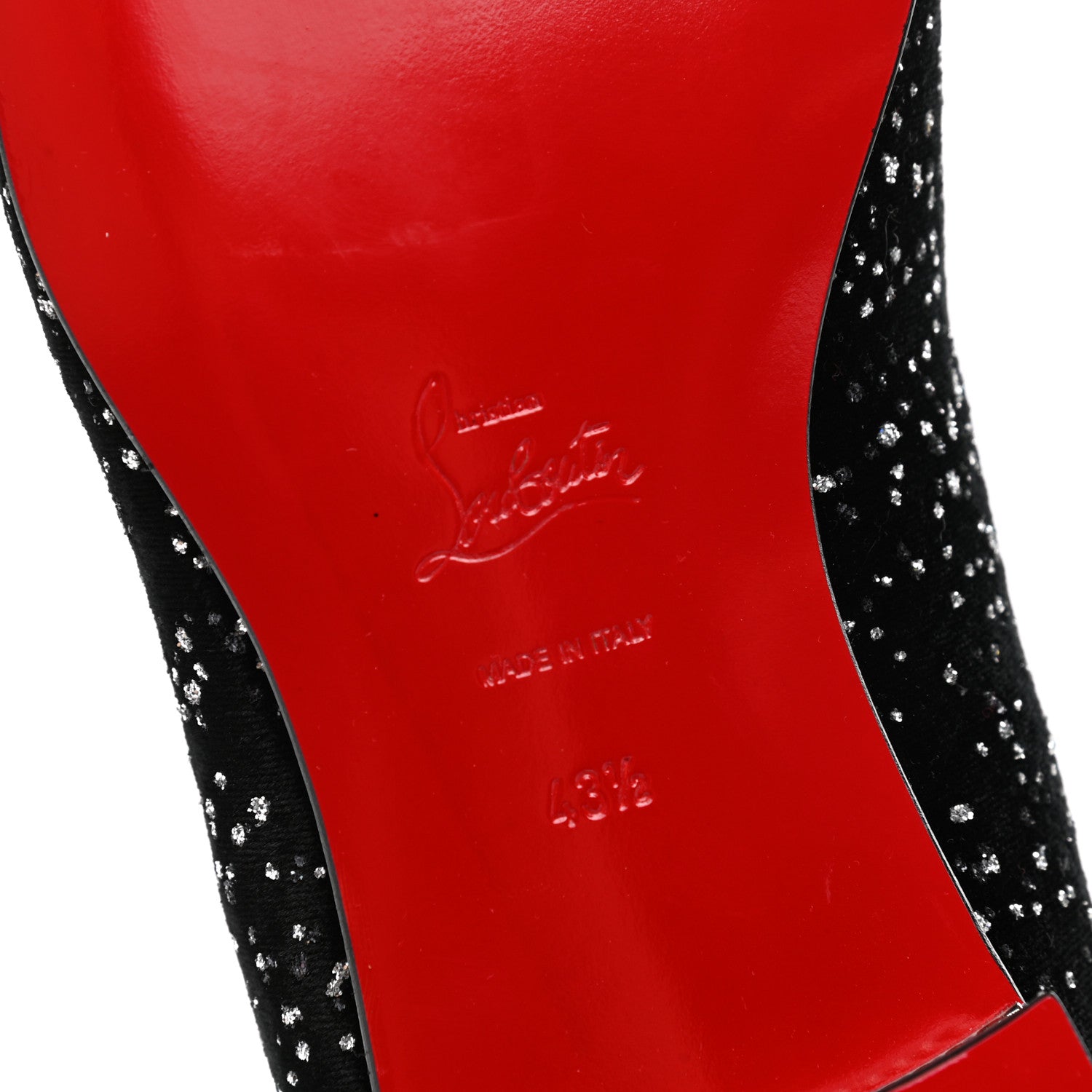 Christian Louboutin Velours Mens Colonnaki Snow Star Flat Loafers 43.5 Black 6 of 8